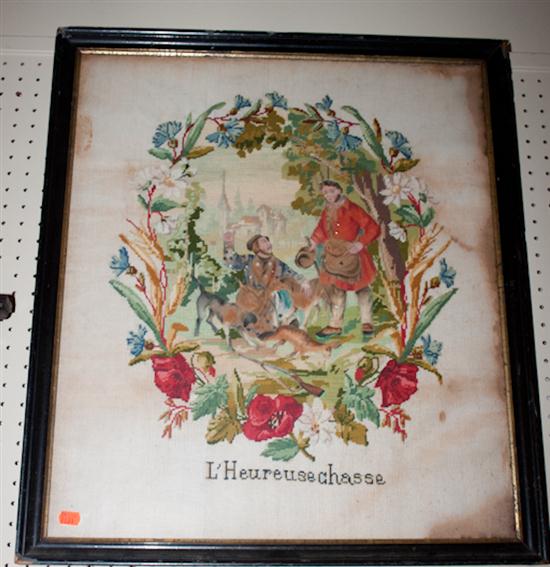 19th century needlework picture 13a3f8