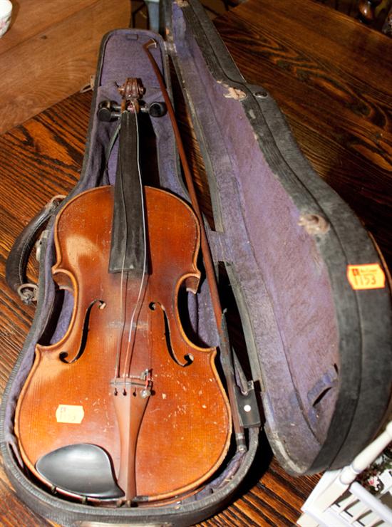 Violin in fitted case (as is) Estimate