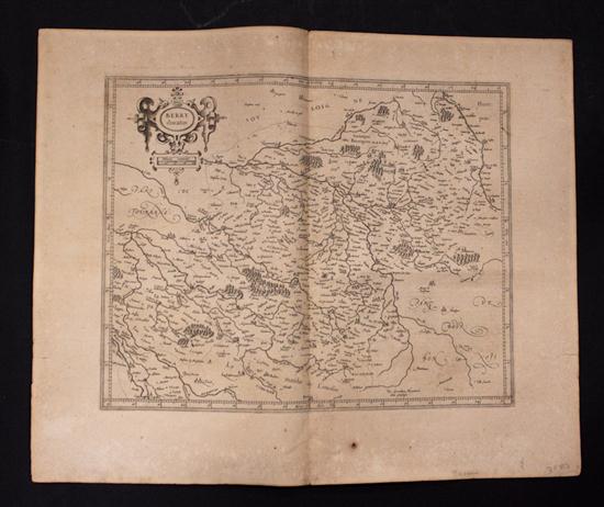  Map France Gerard Mercator  13a504