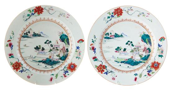 Rare pair Chinese Export famille 13a55f