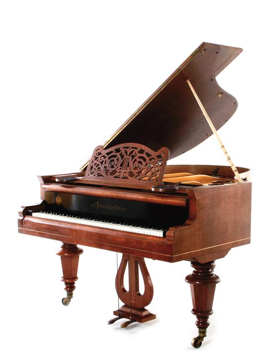 Bosendorfer mahogany-cased grand piano