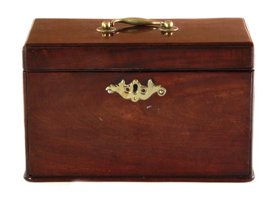 George III mahogany tea caddy circa 13a56c