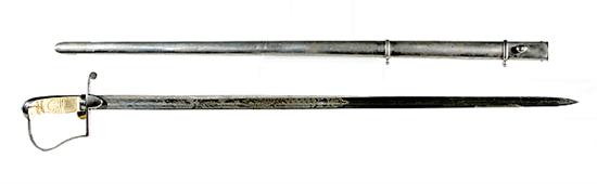 U.S. Infantry officers sword and scabbard