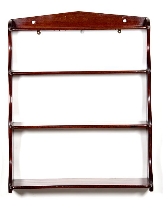 Continental mahogany wall shelf 13a631