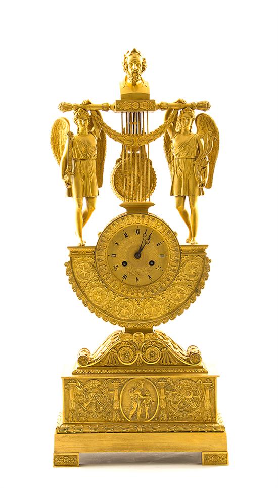 French Empire ormolu allegorical figural