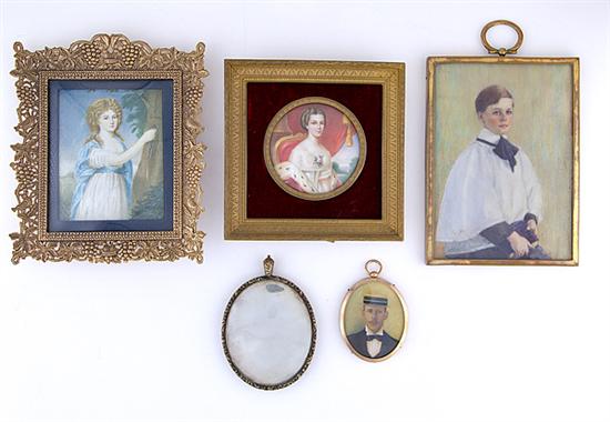 Collection of portrait miniatures 13a66b