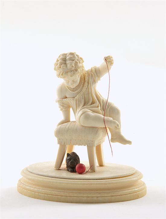 Continental carved ivory figure
