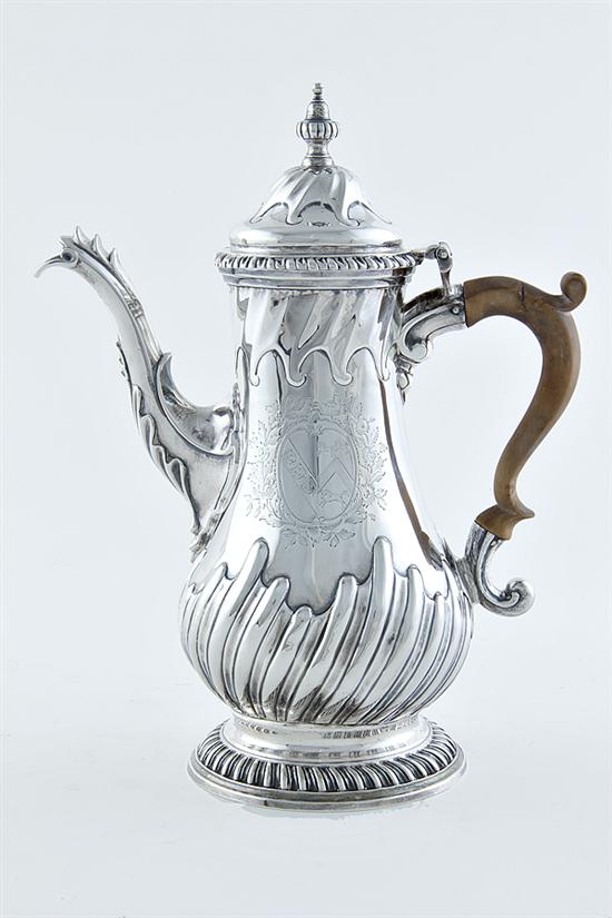 George III sterling coffeepot London 13a689