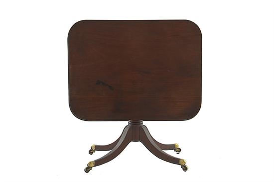 Regency mahogany tilt-top breakfast