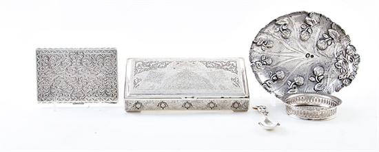 Collection silver boxes and objects 13a6c0