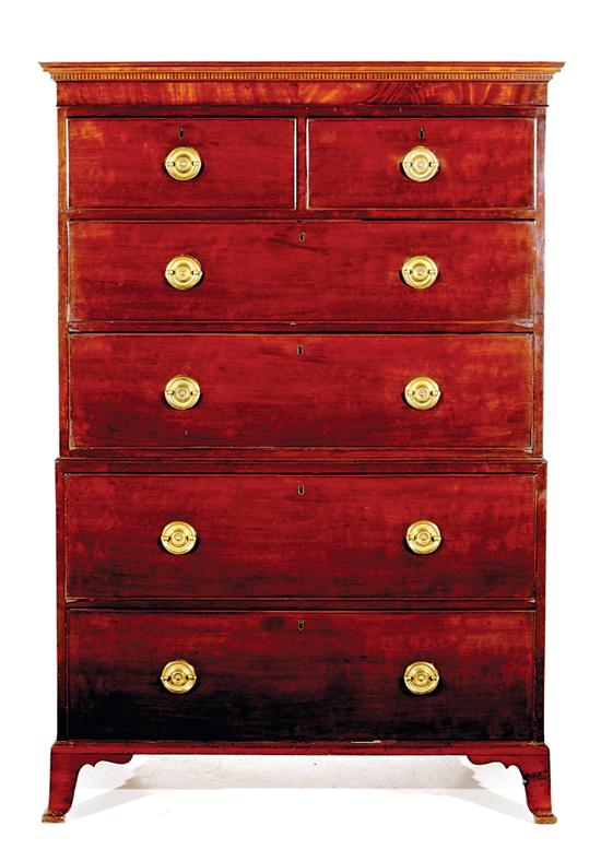 English mahogany chest on chest 13a711