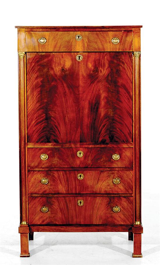 French Empire style mahogany secretaire 13a75c