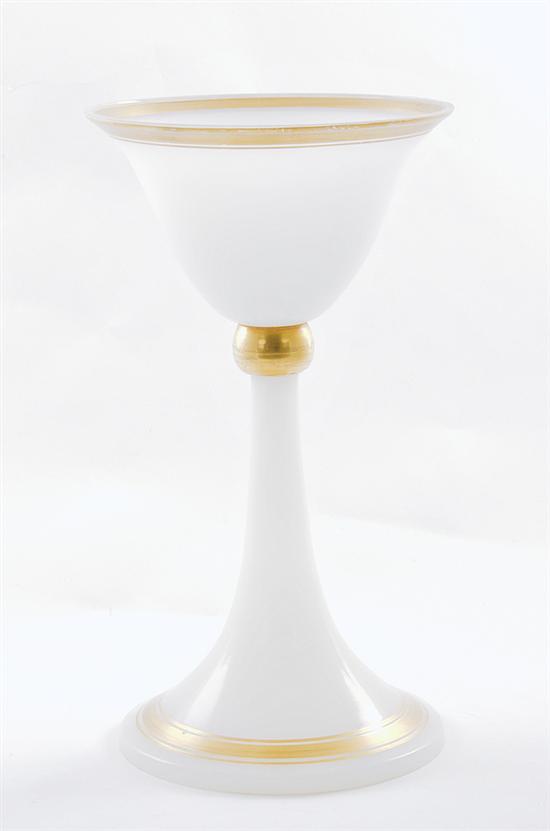 French opaline glass compote centerpiece 13a7d7