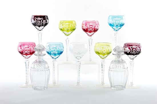 Collection crystal decanters and