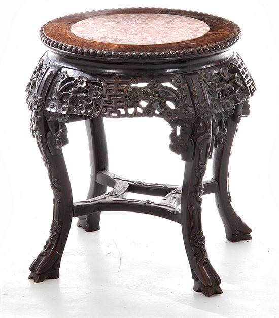 Chinese carved hardwood marbletop 13a81a