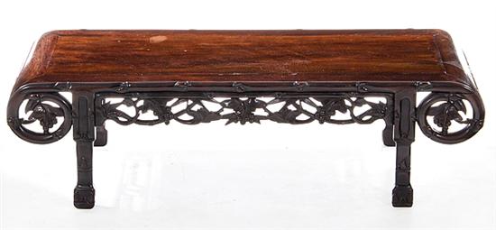 Oriental carved wood low table 13a81b