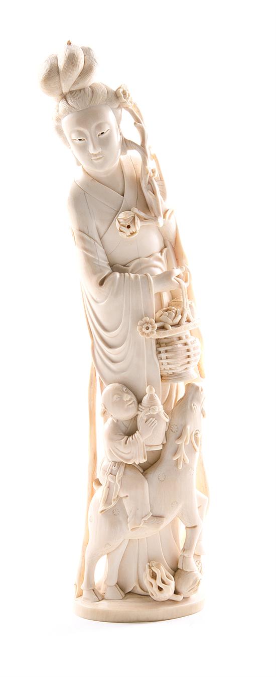 Japanese carved ivory okimono 19th 13a82b