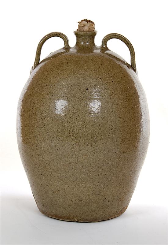 Southern stoneware jug attributed 13a859