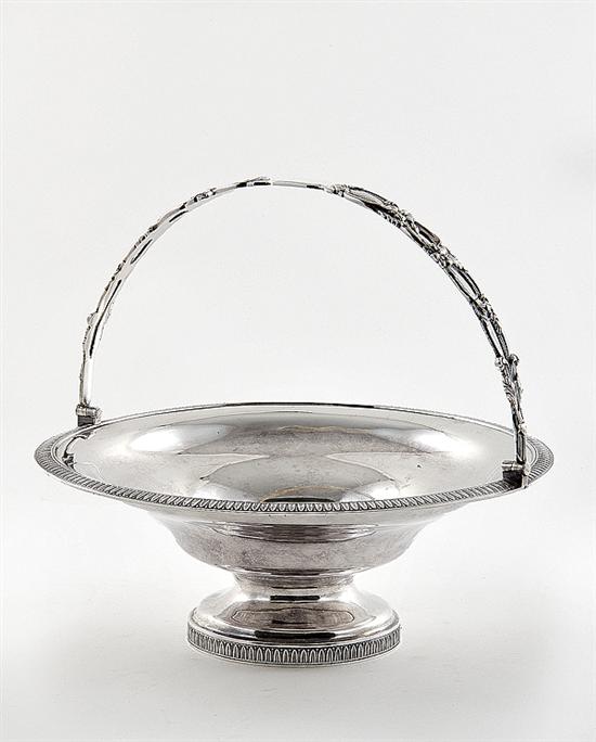 Marquand & Co coin silver basket