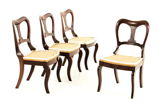 Set of four Classical mahogany