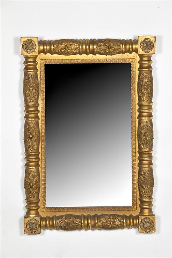 Classical giltwood overmantel mirror