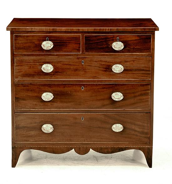 Federal inlaid mahogany chest of 13a8f6