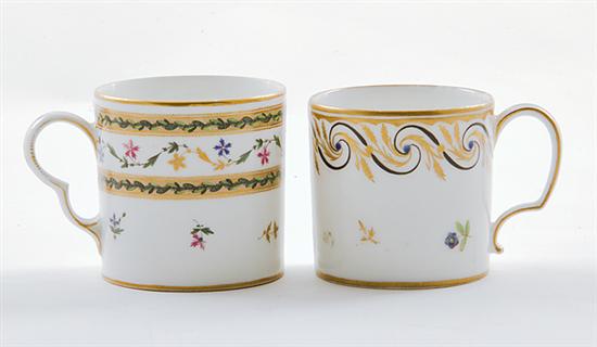 Early Paris porcelain cups probably