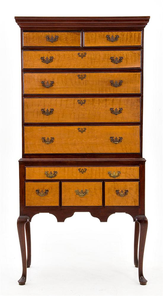 Queen Anne maple highboy probably 13a912