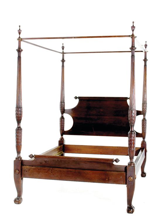 Carved mahogany tester bed late 13a913