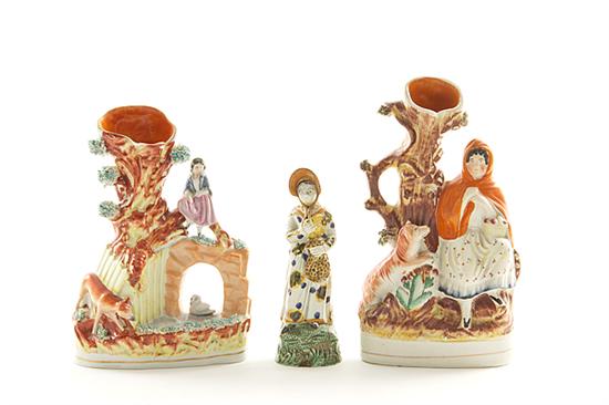 Staffordshire figural spill vases 13a929