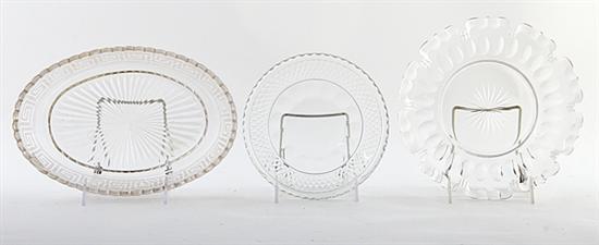 American glass table articles set