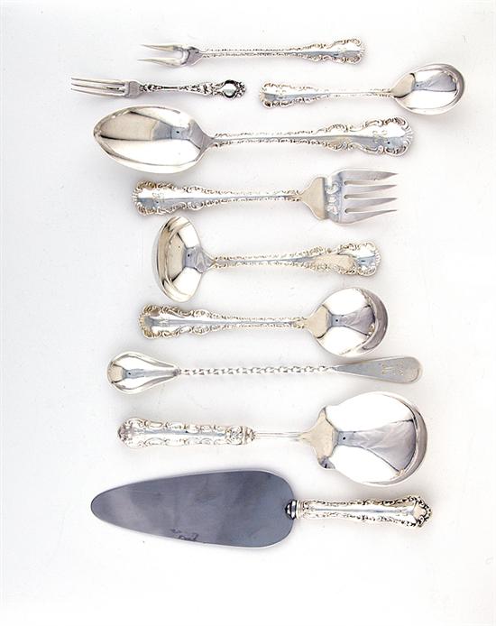 Collection sterling flatware and