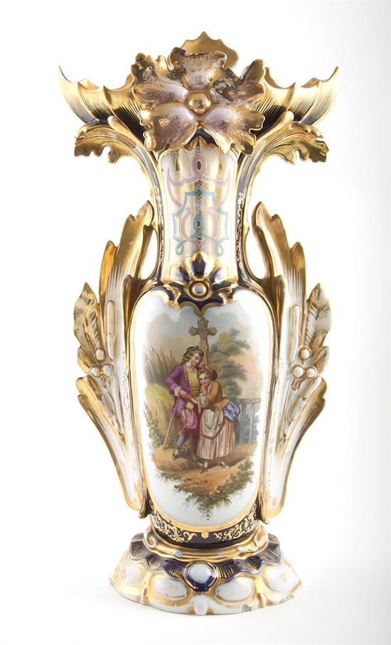 Paris porcelain vase 19th century 13a9a0