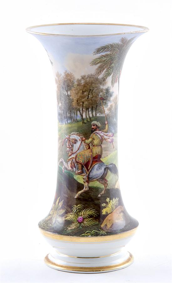 Paris porcelain hunt scene painted 13a9a5