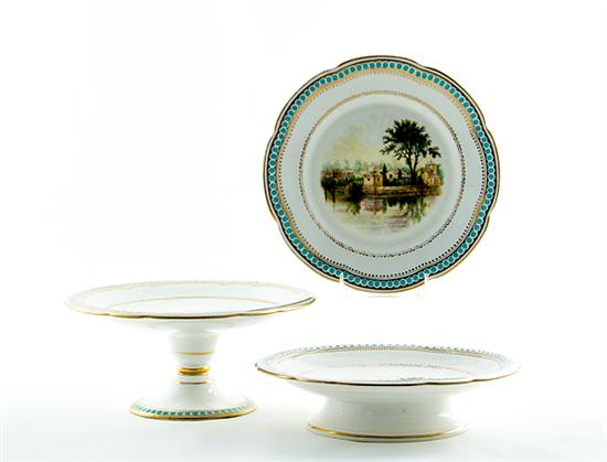 English porcelain dessert service 13a9b3