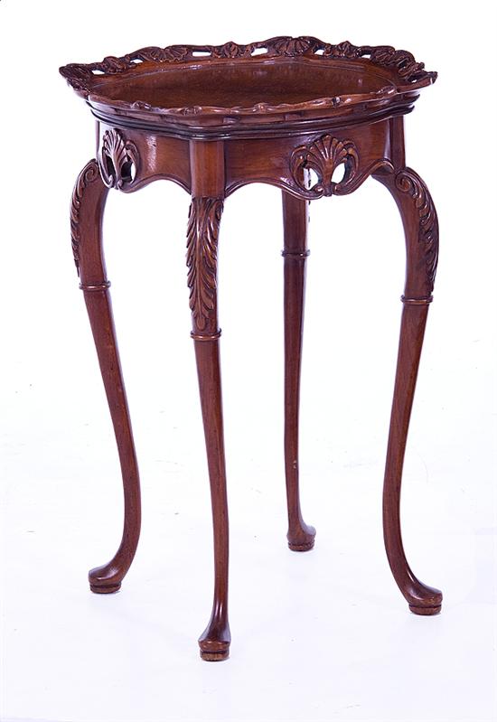 Pair Rococo style carved walnut 13a9e1