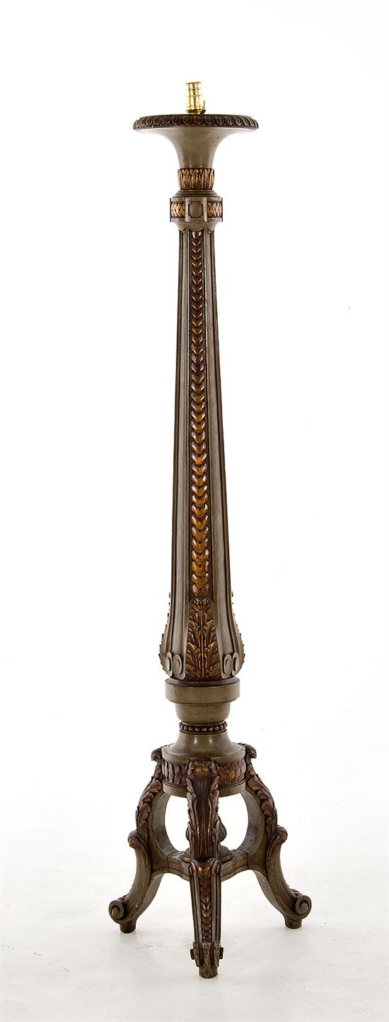 Continental painted giltwood torchere 13a9ef