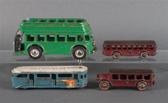 Four arcade cast iron buses first 13aa64