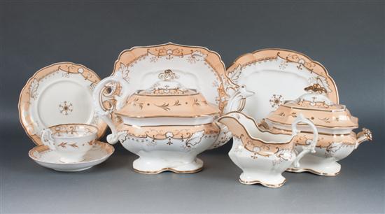 Spode china 23-piece partial tea service