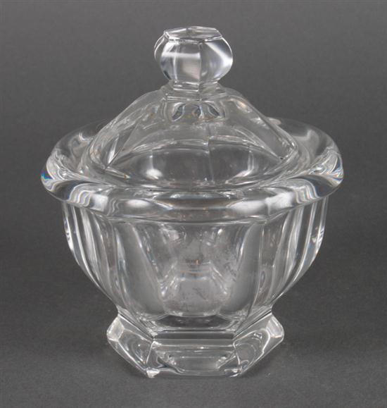 Baccarat glass covered sugar bowl 13aa81