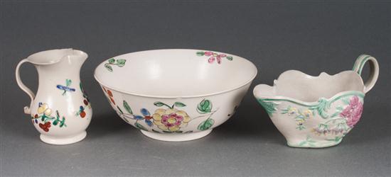 Three Staffordshire white glazed 13aaa3