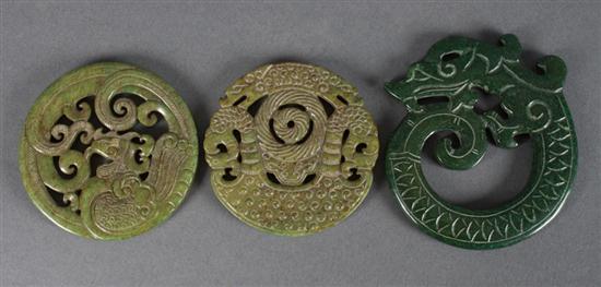 Three Chinese archaic style dragon
