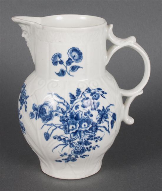 Worcester blue and white porcelain jug
