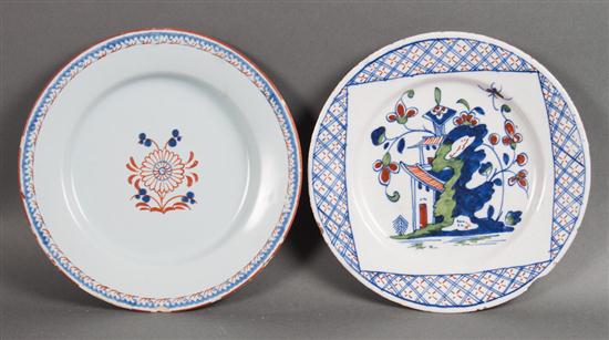 English polychrome Delftware plate 13aae7