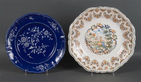 French Bleu Persan plate and 13ab0b