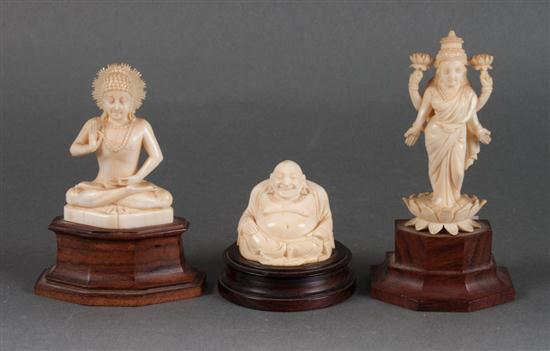 Indian carved ivory Buddha deity 13ab2c