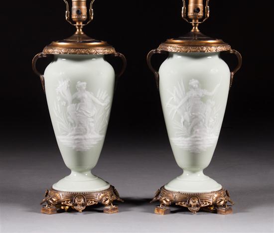 Pair of G R Limoges pate sur pate 13ab7e