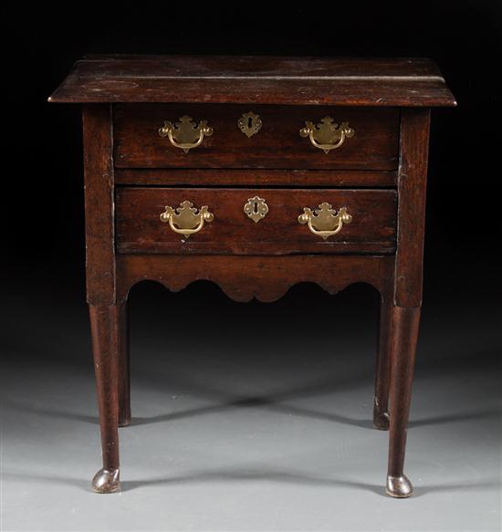 George III Queen Anne style oak 13ab88