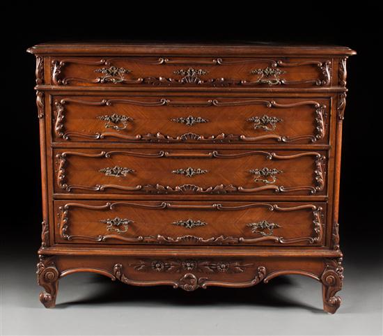 French Louis XV style walnut commode 13abb4