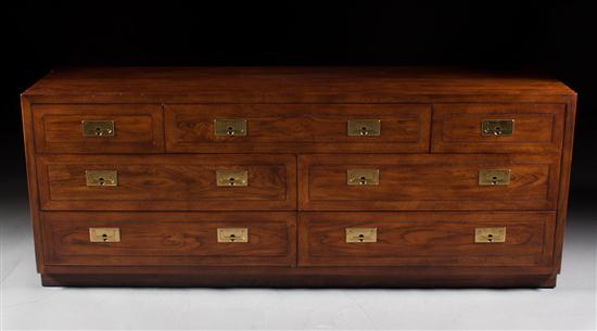 Henredon campaign style fruitwood dresser